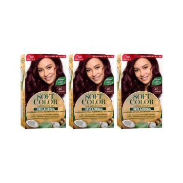 Imagem de Coloraçao Soft Color 46 Borgonha-Kit C/3Un