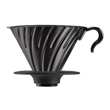 Imagem de Hario V60 Gotejador de café de metal, 02 preto fosco