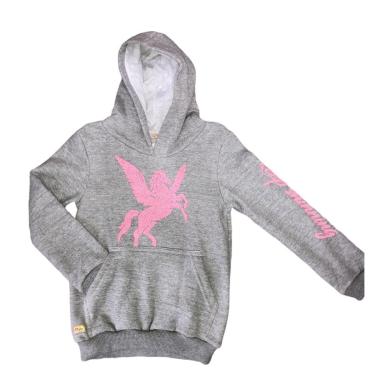 Imagem de Blusa De Frio Casaco Moletom Infantil Menina Fechado Olyns-Feminino