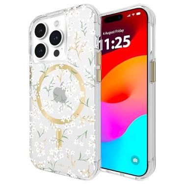Imagem de Rifle Paper Co. Capa para iPhone 15 Pro [compatível com MagSafe] [proteção contra quedas de 3,6 metros] Linda capa para iPhone de 6,1 polegadas com estampa floral, tecnologia antiarranhões, material à
