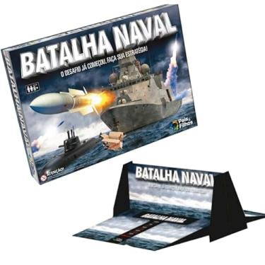 Imagem de Brinquedo Educativo Jogo De Tabuleiro Batalha Naval Com Divisória