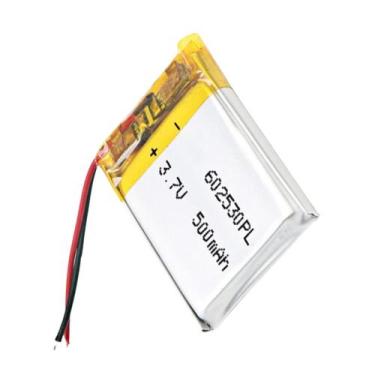 Imagem de Bateria 3pcs 602530 2 Fios 3,7v 500 Mah 6mm X 25mm X 30mm - BGB