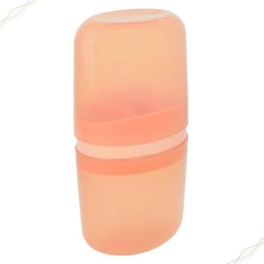 Imagem de Porta Escova de Dentes Creme e Fio Dental com Tampa Coza Bulky