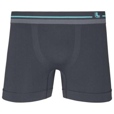 Imagem de Cueca Boxer Sem Costura Lupo 00731-002 Algodão, P, Grafite