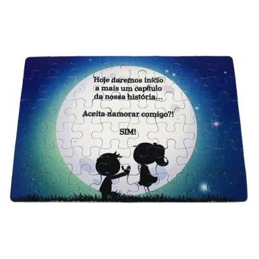 Imagem de Quebra-cabeça Casal de Namorados Surpresa Pedido de Namoro - GMH