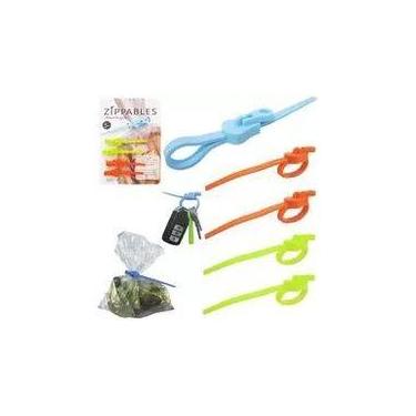 Imagem de Kit Com 04pçs Lacre Zipper Para Fechar Diversos Compartimentos Super P