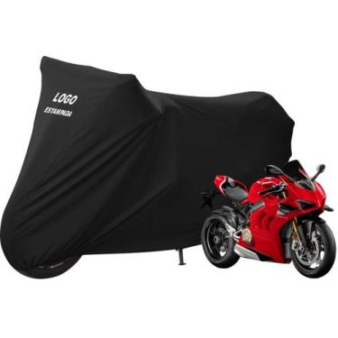 Imagem de Capa Para Proteger Moto Ducati Panigale Monster Com Logo - Mz, Preta