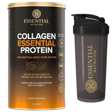 Imagem de Colágeno Hidrolisado - Collagen Protein - Tangerina - 25 Doses - Essential Nutrition + Coqueteleira Oficial