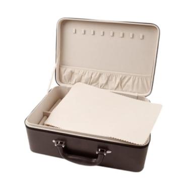 Imagem de Vaveren Pulseira caixa de armazenamento jóias caso transporte titular multifuncional grande capacidade pulseira organizador recipiente para loja de jóias,