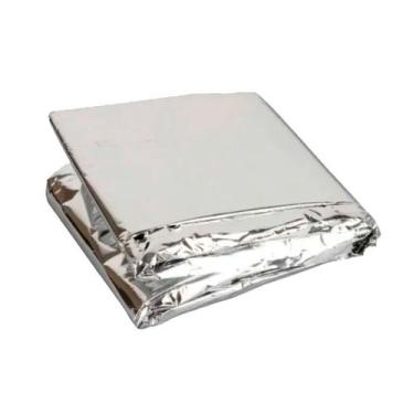 Imagem de Manta Cobertor Térmico Aluminizado Isolante Pronta Entrega - Emergency