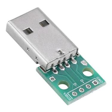 Imagem de Modulo adaptador conector usb macho 2.0 dip