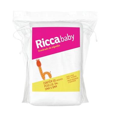 Imagem de Ricca Quadrados De Algodão Baby Ricca 50un