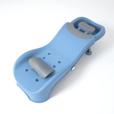 Imagem de Lizipai Cadeira De Xampu Infantil Ajustável Para Crianças De 3 A 10 Anos Assento De Banho Banheira Dobrável Com Design Anti-Roupas Molhadas