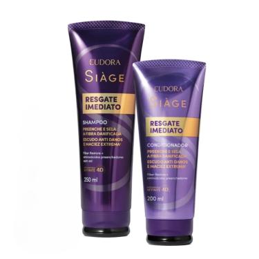 Imagem de Kit Eudora Siàge Resgate Imediato Shampoo Condicionador 250/200ml