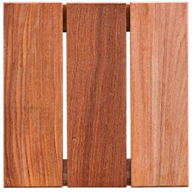 Imagem de Kit Deck de Madeira Modular Isabela 30cmx30cm com 20 Placas Cumaru