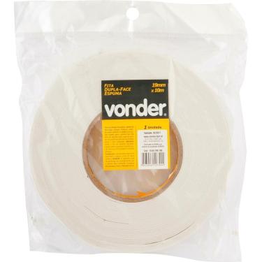 Imagem de Fita Dupla Face Espuma 19Mmx10M Branca - Vonder