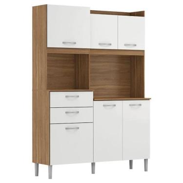 Imagem de Kit Para Cozinha Harmonia Amendola Branco - Demóbile