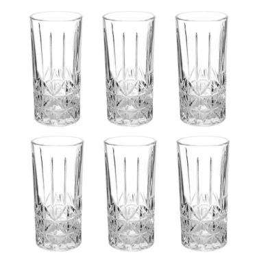 Imagem de Jogo Com 6 Copos Modelo Requinte Copo De Vidro 370Ml