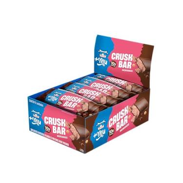 Imagem de +Mu Crush Bar Barra Proteica 10g Proteína Sabor Morango - Display 12 unidades 35g