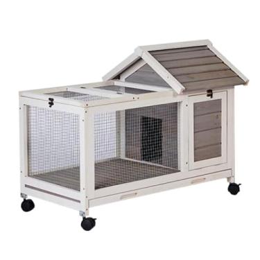Imagem de Gaiola para animais pequenos, gaiola para porquinhos-da-índia, gaiola para coelhos, vilas pequenas e médias para animais de estimação, gaiola para furões com rodas universais para ambientes internos e