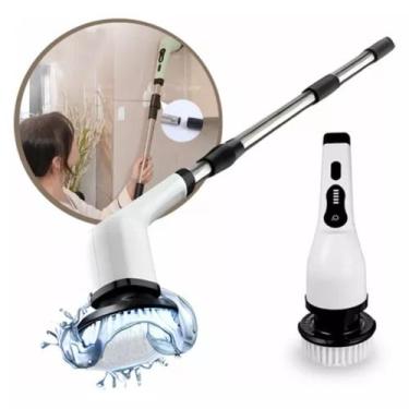 Imagem de Escova Elétrica Limpeza Multiuso Canto Friso Banheiro Piso - jd drop m