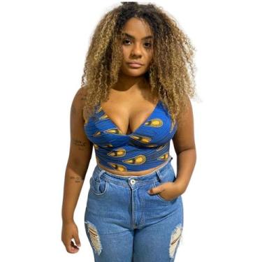 Imagem de Top cropped alcinha fina regulável blusa blusinha regata feminino esta