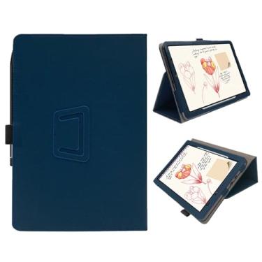 Imagem de YAJOJO Capa protetora para tablet XPPen Magic Note Pad de 27.8 cm, capa protetora ultrafina e leve para tablet com alça de mão e suporte de caneta, azul escuro