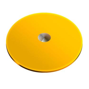 Imagem de Prato Giratório De Vidro Temperado 8Mm Amarelo 50Cm