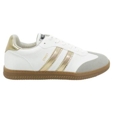 Imagem de Tênis Feminino Casual Sua Cia Street Confortável Macio 8355, Branco, 3
