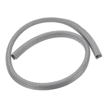 Imagem de Acabamento de borda de borracha de 0,5 m x 7 mm x 10 mm, protetor de borda afiada de metal para proteção de canto de canal U para janela de porta de mesa de skate, cinza