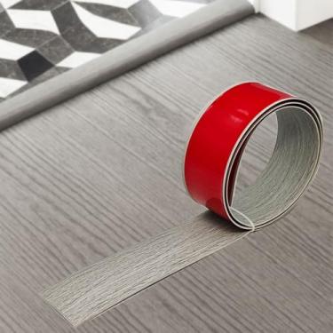 Imagem de Vedação autoadesiva à prova de intempéries, tira de transição de piso - vedação de limiar à prova de intempéries, cobertura de lacuna para costuras de porta de garagem e piso (1,5 m × 5 cm, branco)