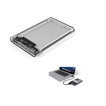 Imagem de Case para Hd 2.5 Sata Usb 3.0 Transparente Slim Externo Ecase-300