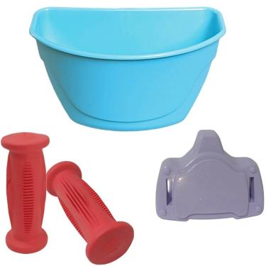 Imagem de Kit Cestinha Mais Para-Lamas Bicicletas Do aro 16 Nathor-Unissex