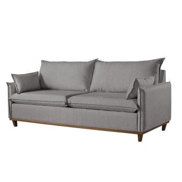 Imagem de Sofá 4 Lugares Living Linho M-168 Martins Cinza