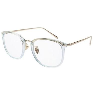 Imagem de Armação Óculos De Grau Feminina Quadrada Cinza To Day - Palas Eyewear