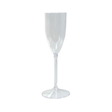 Imagem de Kit 10 Taças Acrílico 190ml Champanhe Espumante Festa Formatura Casamento Lembrança (Cristal)