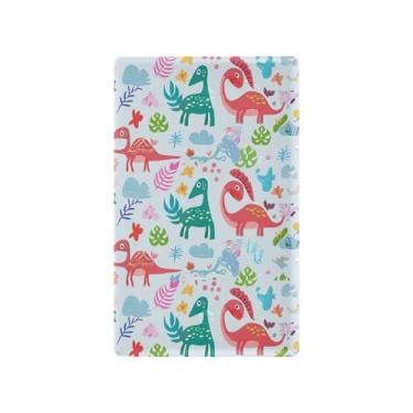 Imagem de SEHANY Capa de parede de tomada dupla de dinossauro engraçado, tamanho padrão e à prova de calor, placas decorativas para decoração de escritório doméstico (11,5 cm x 7 cm)