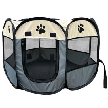 Imagem de Playpen portátil dobrável Oxford para animais de estimação rede ao ar livre exercícios Casa Playground cães e gatos Pequenos