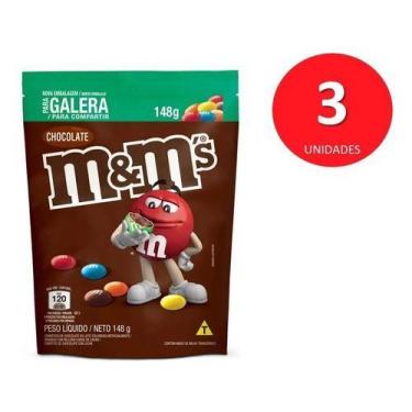 Imagem de Kit C/3 Mms 148g Chocolate - M&M'S