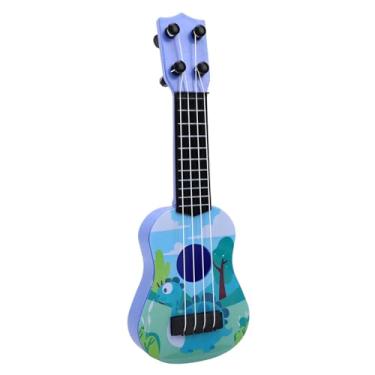Imagem de Diydeg Ukulele de Brinquedo Infantil, Brinquedo Musical de Guitarra Infantil Jogável, Mini Instrumentos Musicais de 4 Cordas, Instrumentos de Aprendizagem Educacional (Azul)