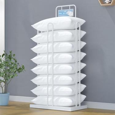 Imagem de Suporte organizador para exibição de chão, suporte decorativo de exibição de travesseiro para varejo, suporte organizador independente de travesseiro/almofada para casa, berçário, hotel, escola
