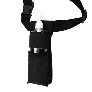 Imagem de Bolsa para garrafa de massagem, coldre de massagem, cinto lavável na máquina, suporte para pistola de massagem (apenas bolsa, preto)