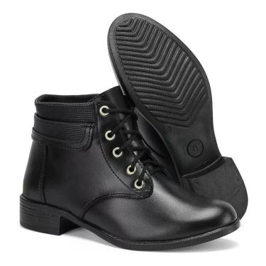 Imagem de Bota Feminina Coturno Cano Curto Salto Baixo Lançamento-Feminino