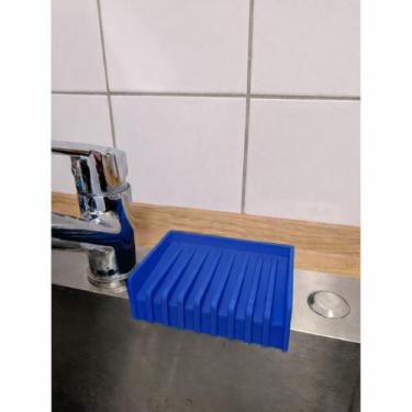 Imagem de Suporte para esponja/sabonete - cozinha/banheiro - Tudona3d, Azul