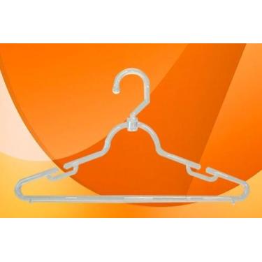 Imagem de Kit Cabide Acrílico Giratório Cavado 40cm - MMF