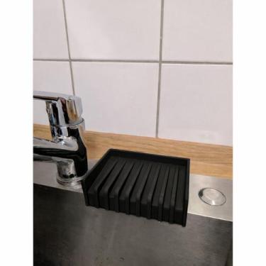 Imagem de Suporte para esponja/sabonete - cozinha/banheiro - Tudona3d, Preto