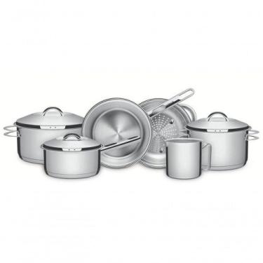 Imagem de Jogo De Panelas Tramontina Solar Com Fervedor Em Inox 6 Peças