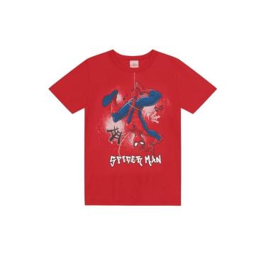Imagem de Camiseta infantil menino do Homem-Aranha em gel Brandili-Masculino