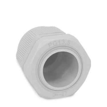 Imagem de Kit 3 Peças Prensa Cabo Cinza Rosca Curta PG 16-C Padrão Sibratec - Ci