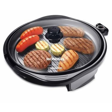 Imagem de Grill Redondo Cook & Grill 40 Mondial Preto 1270W G-03, 110V